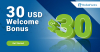 30 USD Forex Welcome No Deposit Bonus by RoboForex