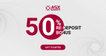 Achieve a Forex 50% Re-Deposit-Bonus from ASX Markets