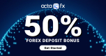 Get a 50% Bonus on Each Deposit from OctaFX