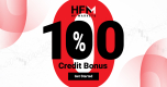Receive a Forex 100% Credit Bonus Promotion from HFM