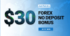 $30 No Deposit Bonus Forex - Start Trading With No Risk