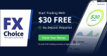 Start Trading with $30 Free FXChoice No Deposit Bonus