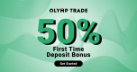 Olymp Trade 50% Forex Deposit Bonus