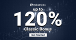Receive up to 120% Classic Deposit Bonus from Roboforex