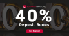 Achieve a 40% Bonus on your first deposit Squared Financial