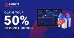 Moneta Markets 50% Cashback on Foreign Exchange Bonus Fund